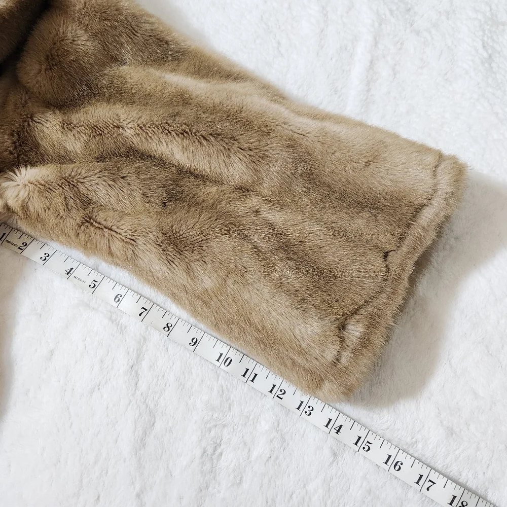 Tissavel France Vintage Faux Mink Fur Jacket Made In England Sz XL Excellent Con - Picture 13 of 16